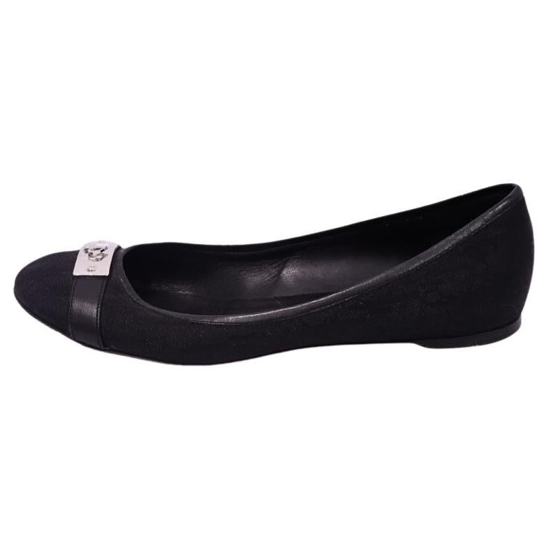 Christian Dior Ballerine in pelle nera - EU 38 in vendita