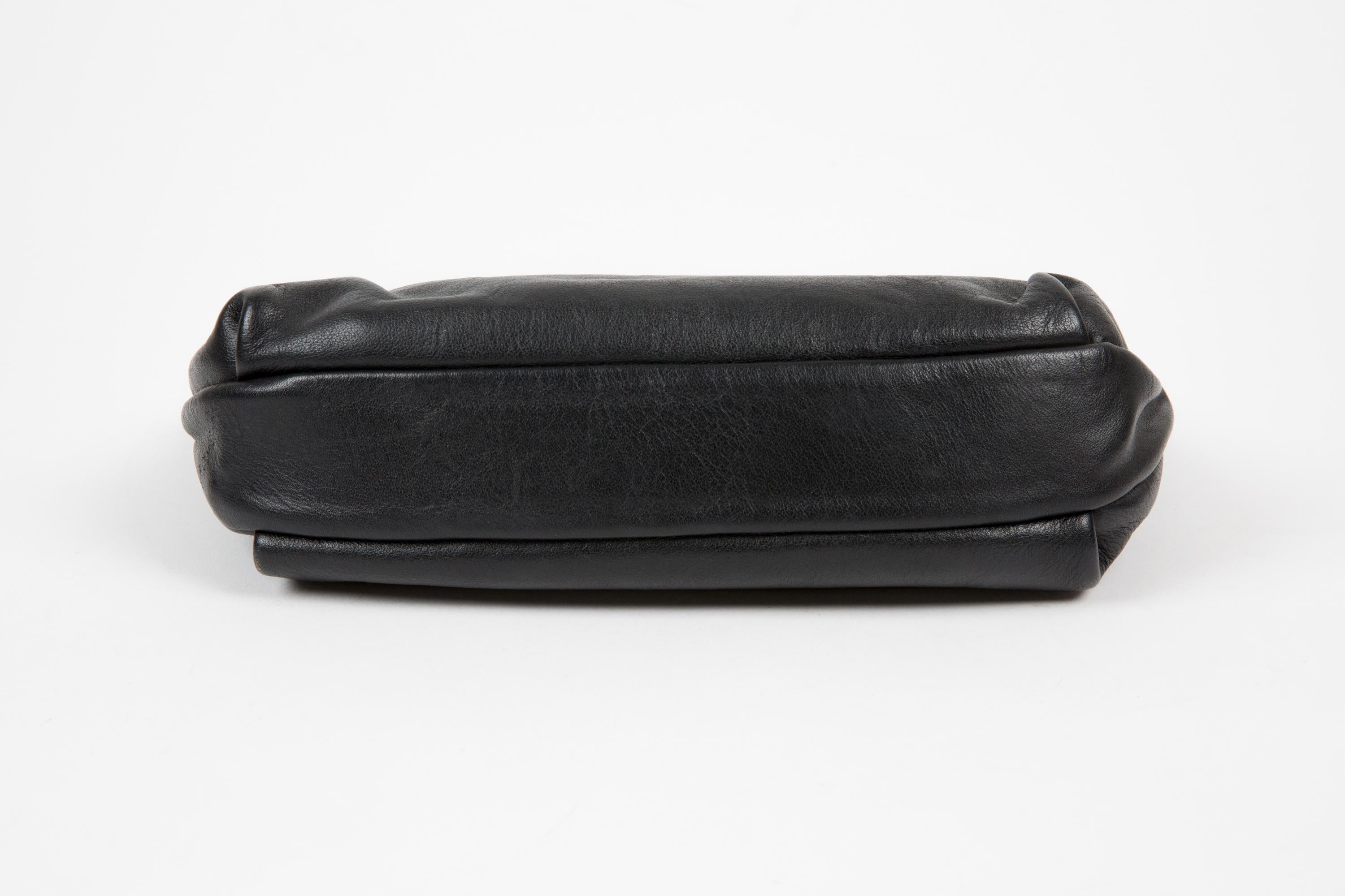 Nero Pochette in pelle nera Christian Dior in vendita