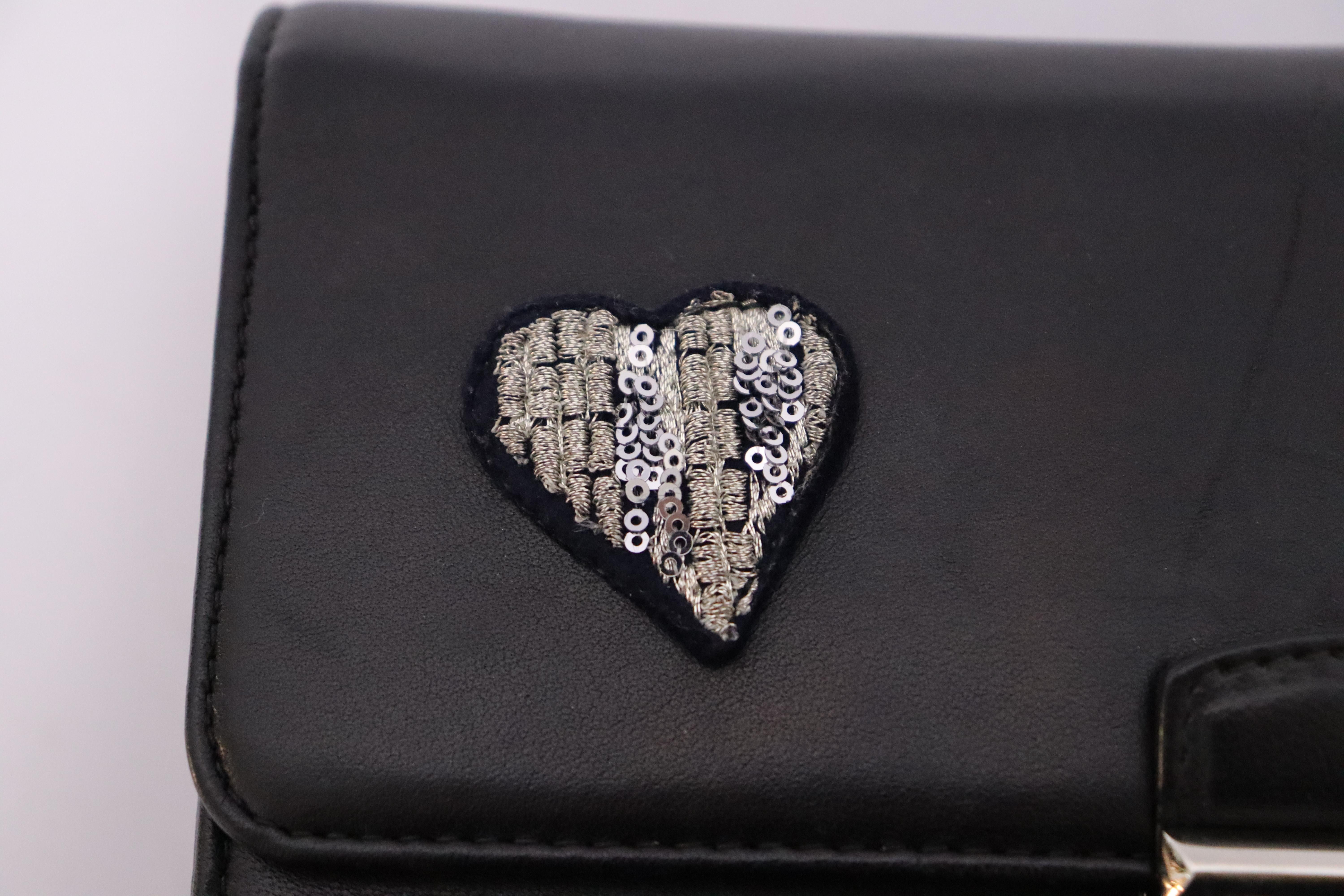 Christian Dior Black Leather Cross Body Bag en vente 1