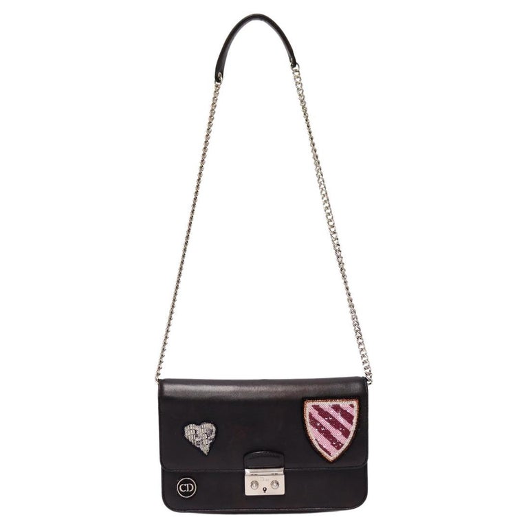Christian Dior Black Leather Cross Body Bag For Sale at 1stDibs