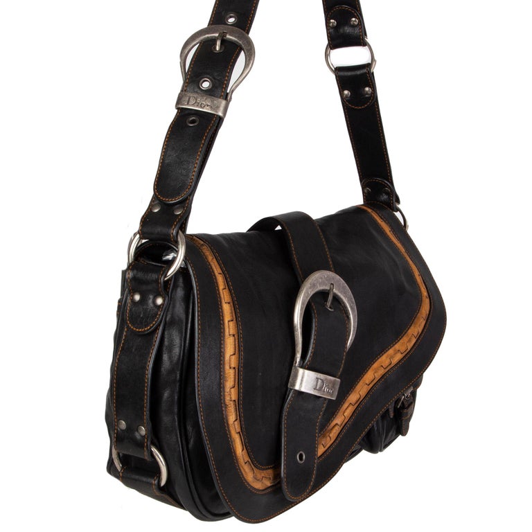 Dior Saddle bag Black Leather ref.199813 - Joli Closet
