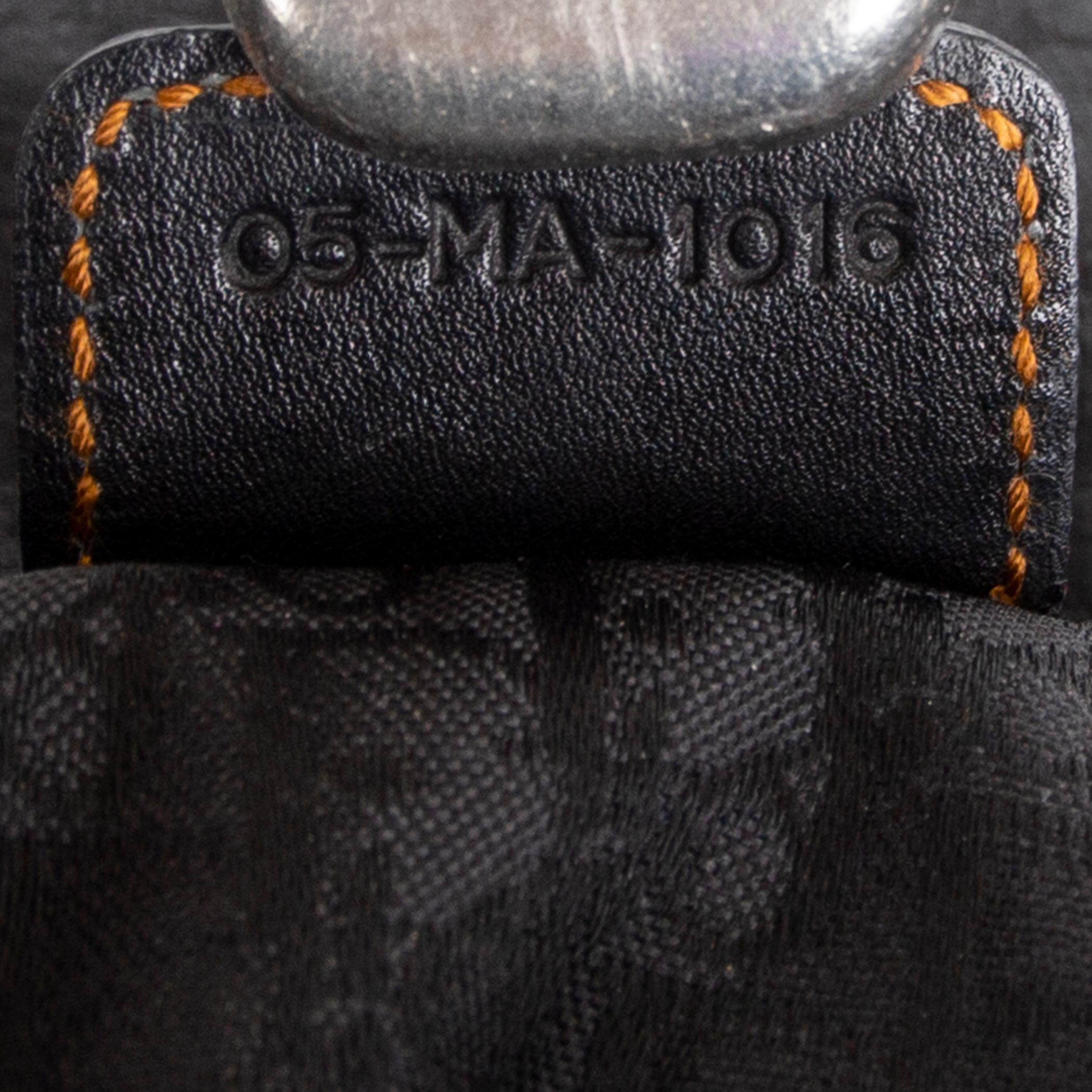 Black CHRISTIAN DIOR black leather GAUCHO SADDLE Shoulder Bag