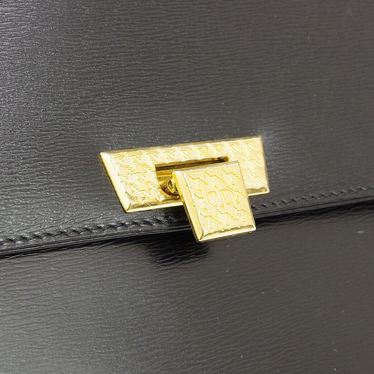 Christian Dior Black Leather Kelly Style Top Handle Satchel Evening Flap Bag

Leather
Gold tone hardware
Leather lining
Made in Italy
Handle drop 4