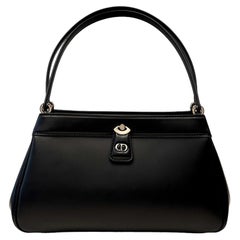 Christian Dior Black Leather Medium Dior Key Bag