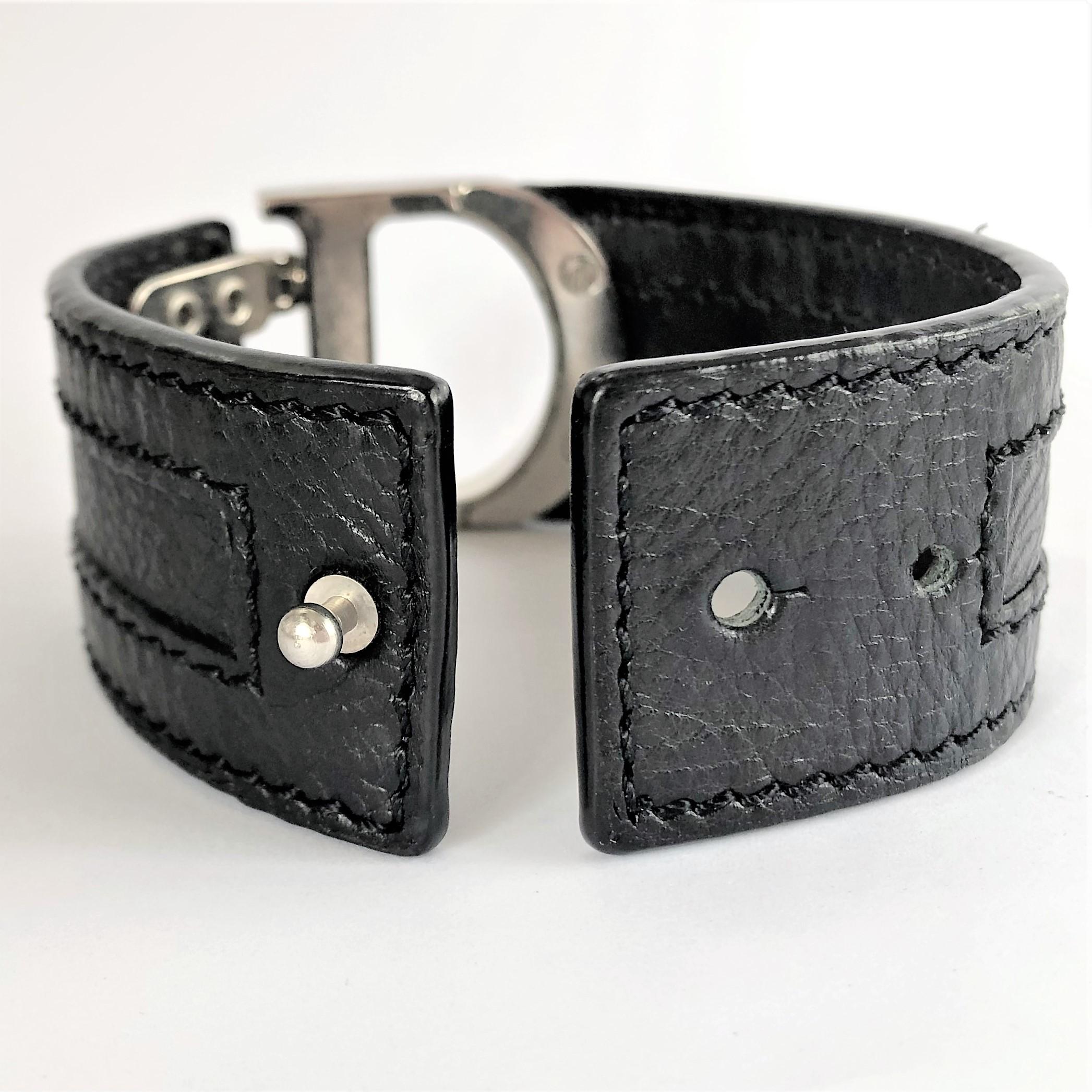 christian dior leather bracelet