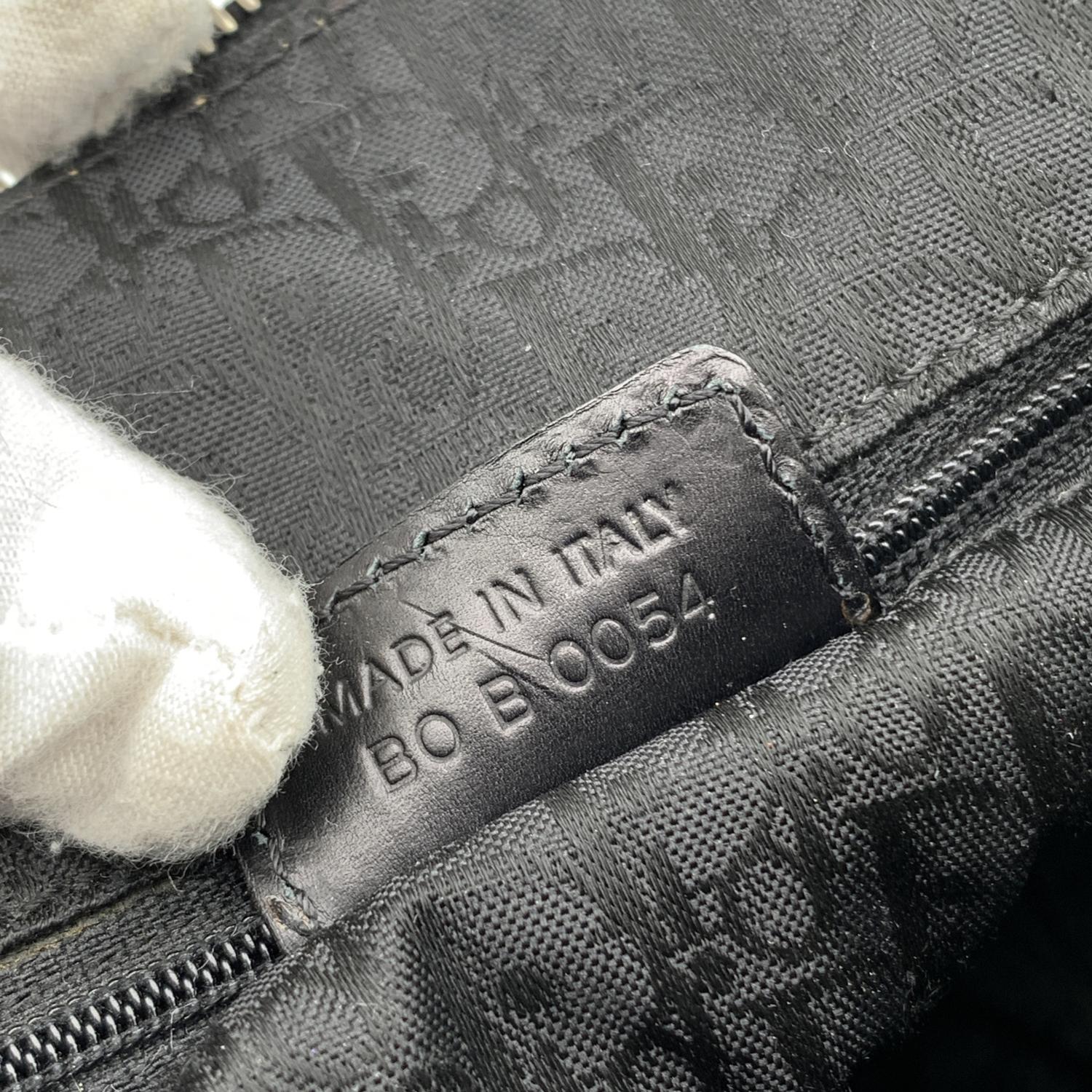 Christian Dior Black Leather Piercing Satchel Bowler Bag Handbag 7