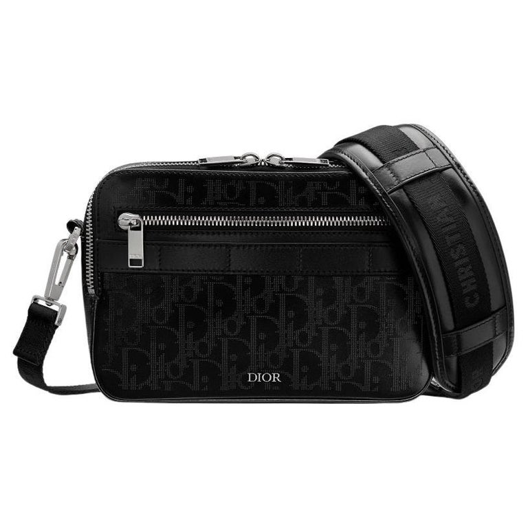 Christian Dior Black Leather Safari Shoulder Bag For Sale at 1stDibs