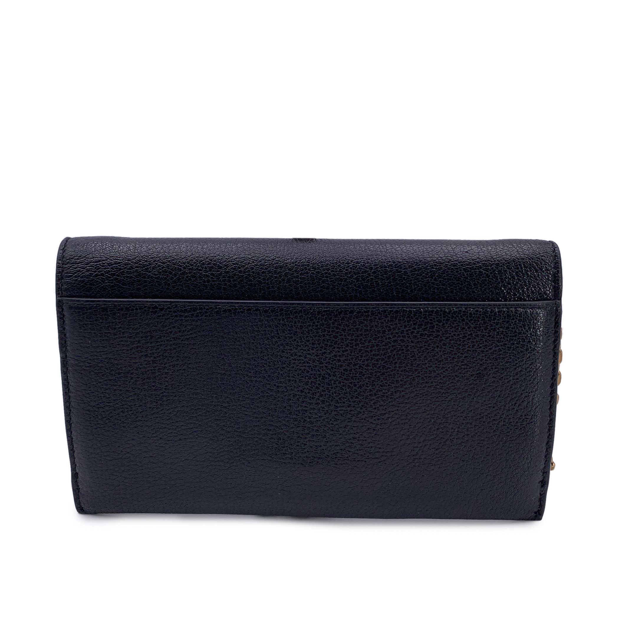 Women's Christian Dior Black Leather WOC Wallet on Chain Small Saddle Bag For Sale
