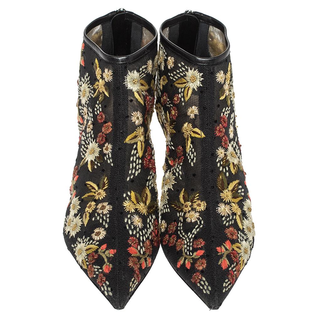 dior floral rubber boot