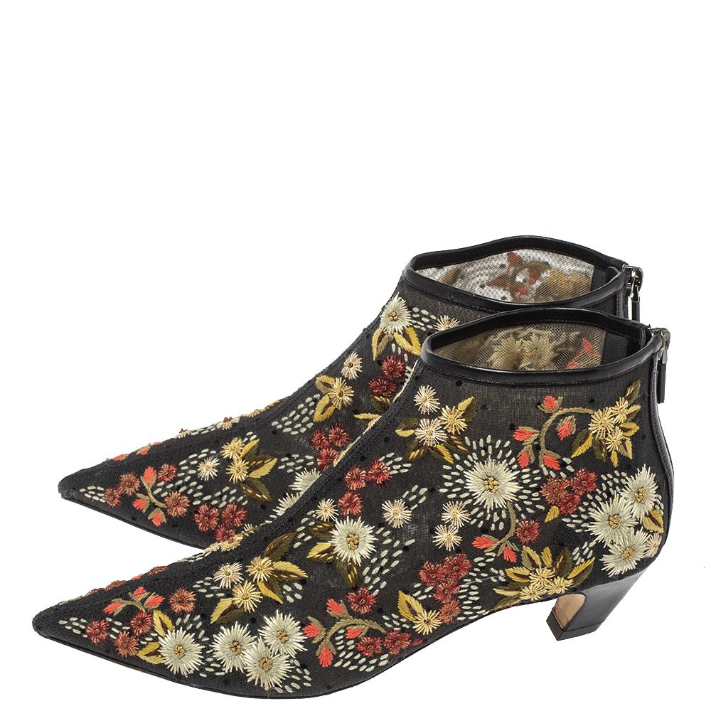 dior floral boot