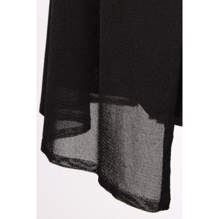 Christian Dior Black Mesh Long-sleeved Top For Sale 2