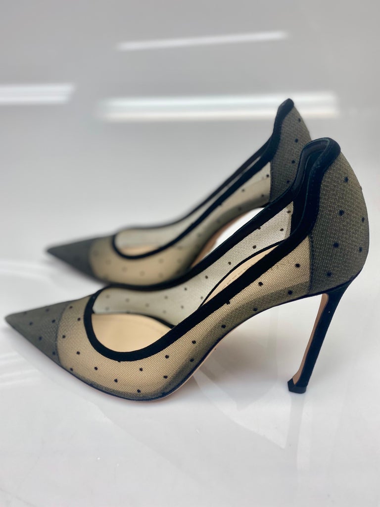 Christian Dior Black Mesh Polka Dot Suede Pumps - Size 39 at 1stDibs | dior  polka dot heels, mesh polka dot heels, christian dior polka dot shoes