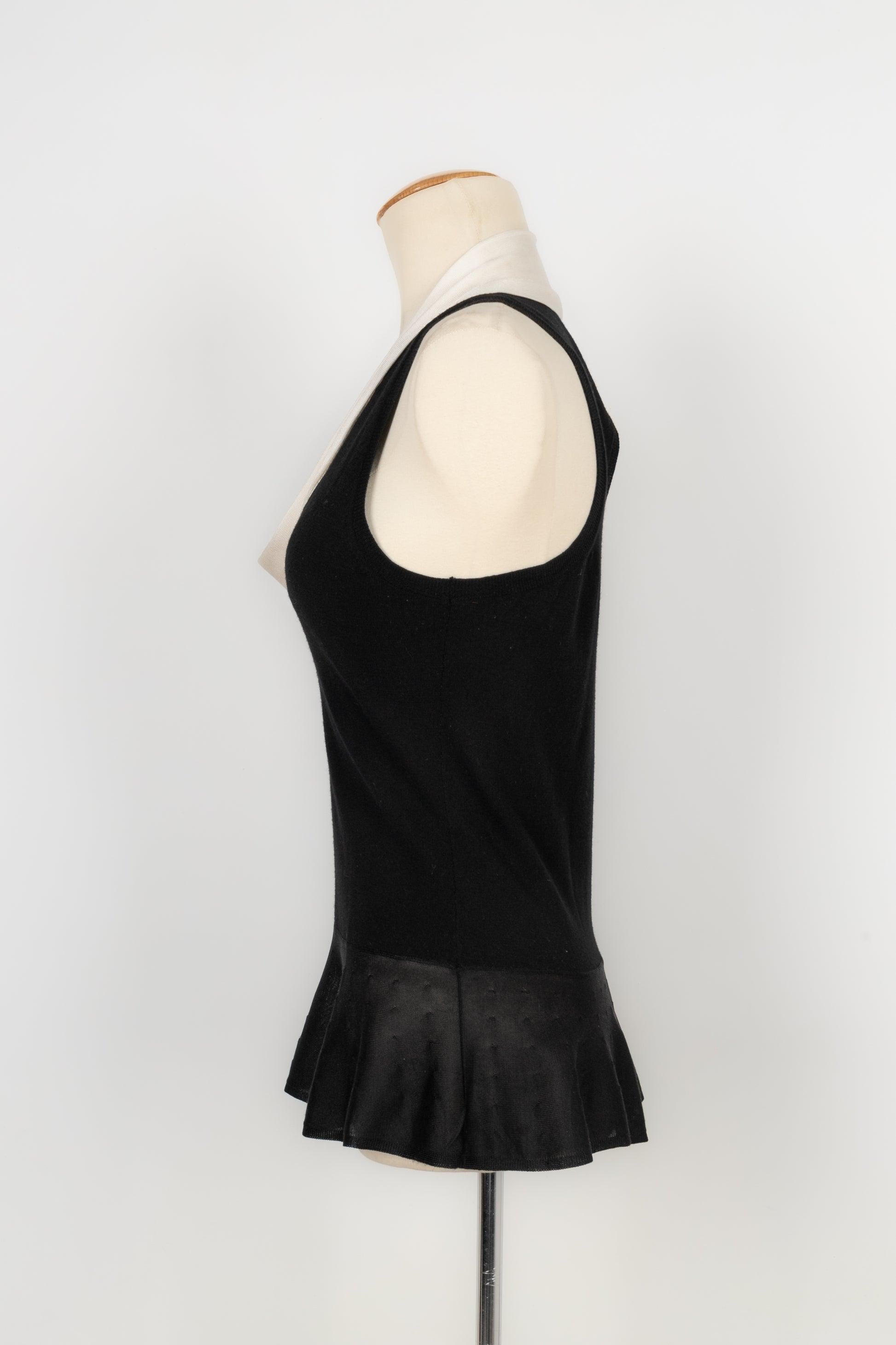 Women's Christian Dior Black Mesh Sleeveless Top For Sale