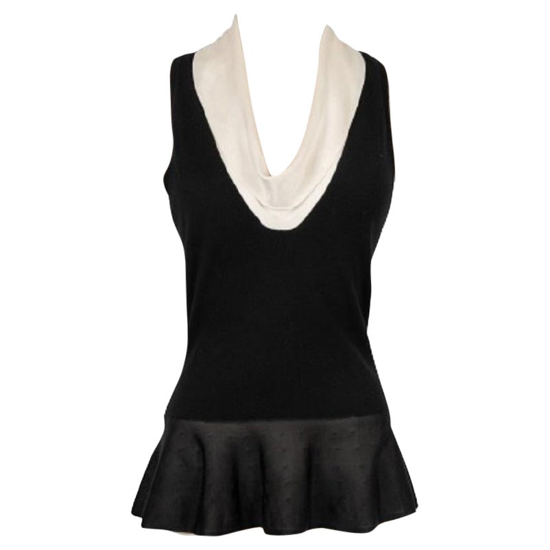 Christian Dior - Top senza maniche a rete nero