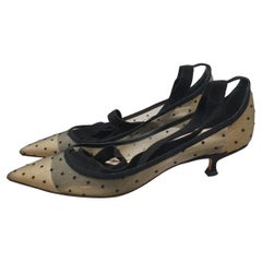 Christian Dior Pumps in pelle scamosciata a rete nera D. A.