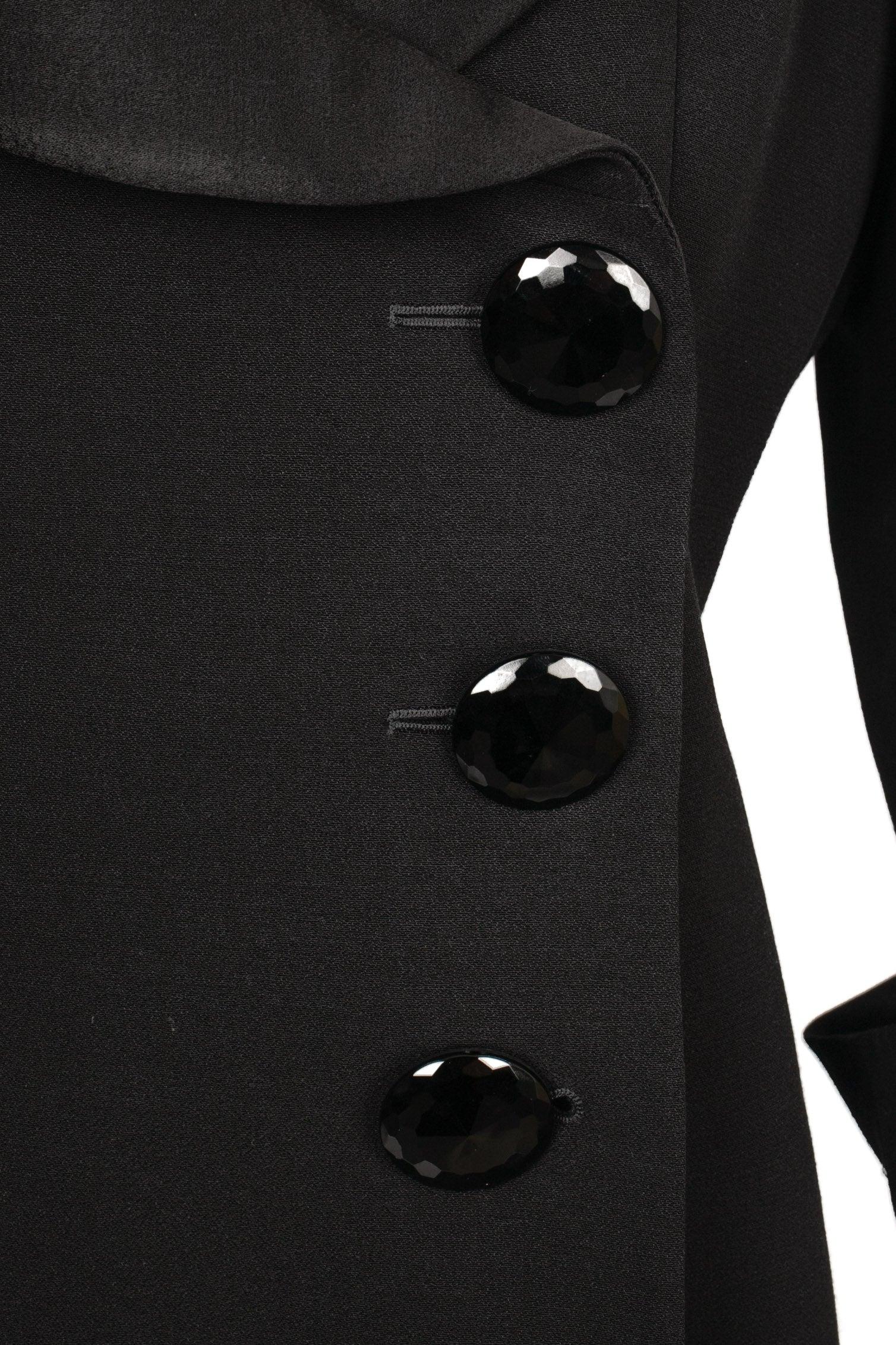 Christian Dior Black Mid-length Jacket In Excellent Condition For Sale In SAINT-OUEN-SUR-SEINE, FR