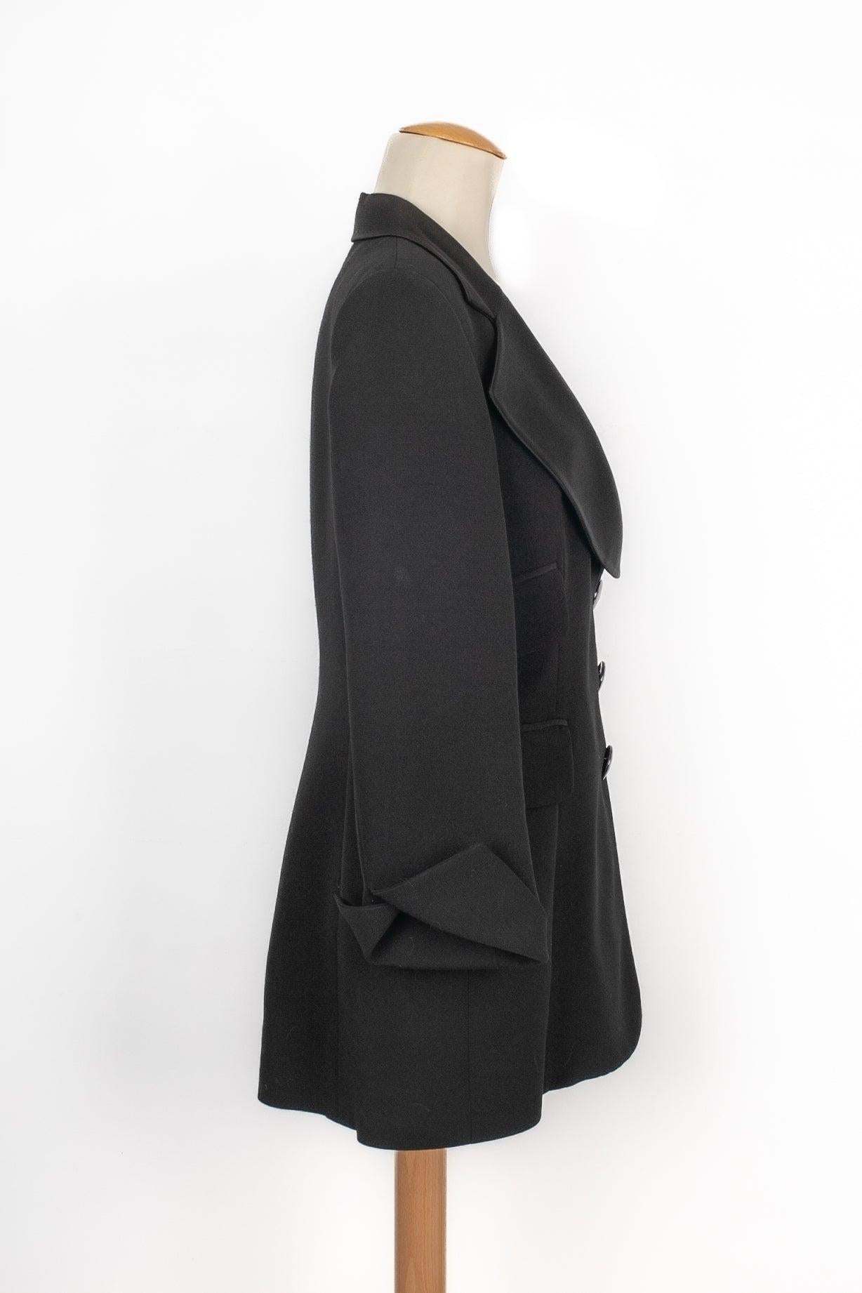 Christian Dior Black Mid-length Jacket For Sale 2