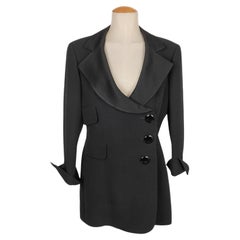 Christian Dior Black Mid-length Jacket