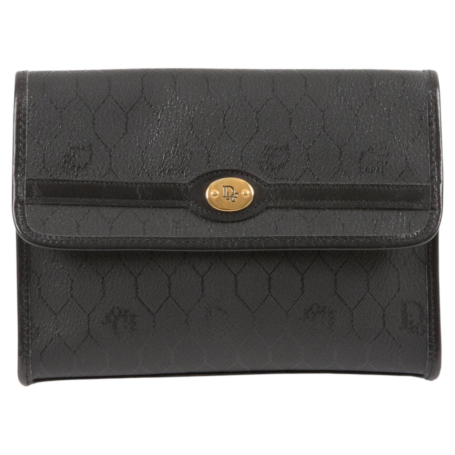 Pochette nera Christian Dior in vendita