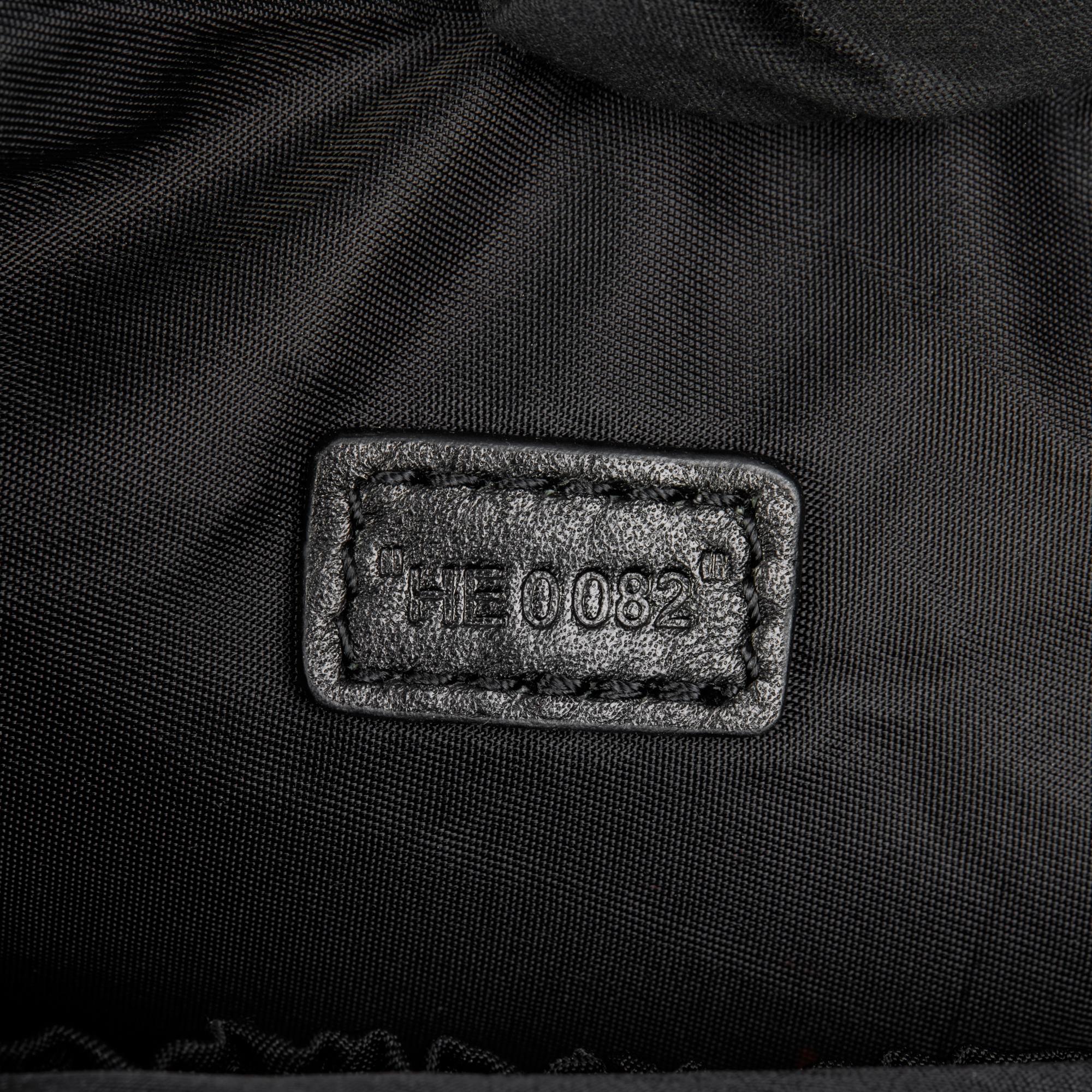 CHRISTIAN DIOR Black Monogram Canvas & Calfskin Leather Top Handle Box Bag For Sale 7
