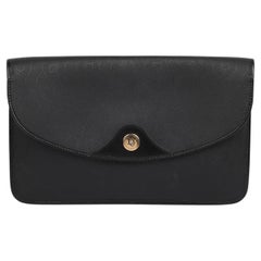 Christian Dior Nero Monogram in Tela e Pelle di Vitello Vintage a Nido d'ape