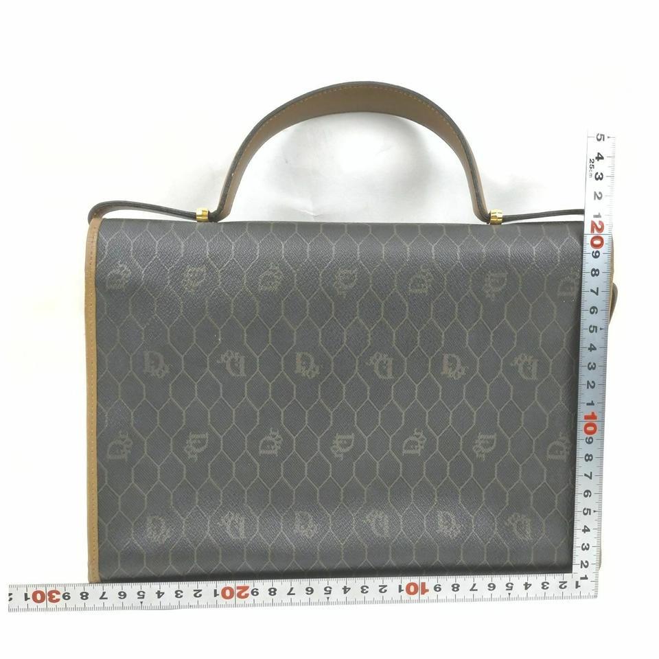 Christian Dior Black Monogram Trotter 2way Top Handle Bag 861642 2