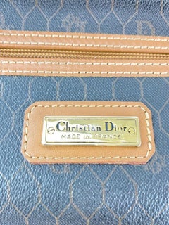 Christian Dior Black Monogram Trotter Honeycomb Boston Duffle Bag  861854