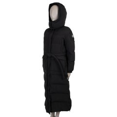 CHRISTIAN DIOR black nylon 2022 DIORALPS LONG PUFFER Coat Jacket M