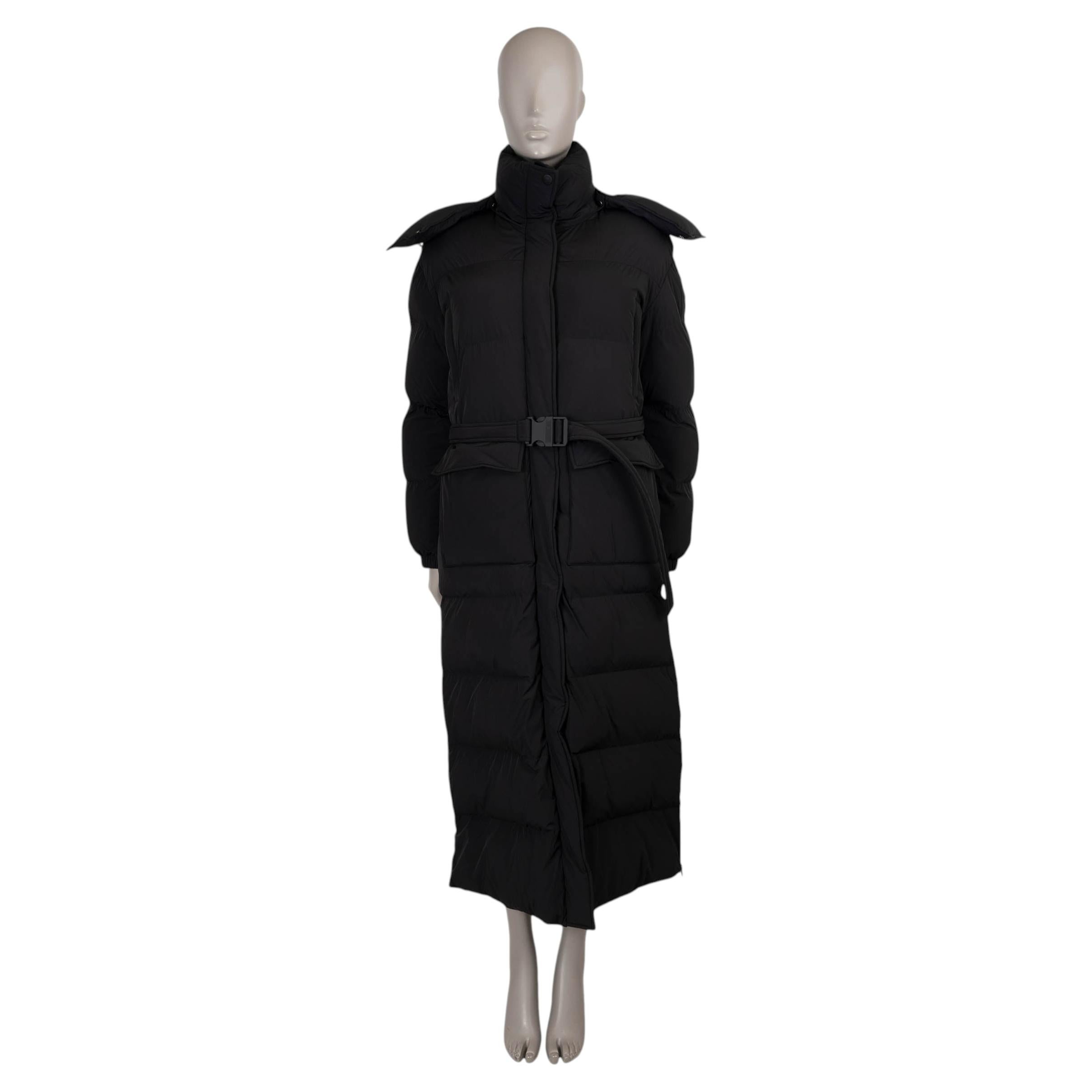 CHRISTIAN DIOR black nylon 2022 DIORALPS LONG PUFFER Coat Jacket M