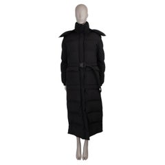 CHRISTIAN DIOR black nylon 2022 DIORALPS LONG PUFFER Coat Jacket M