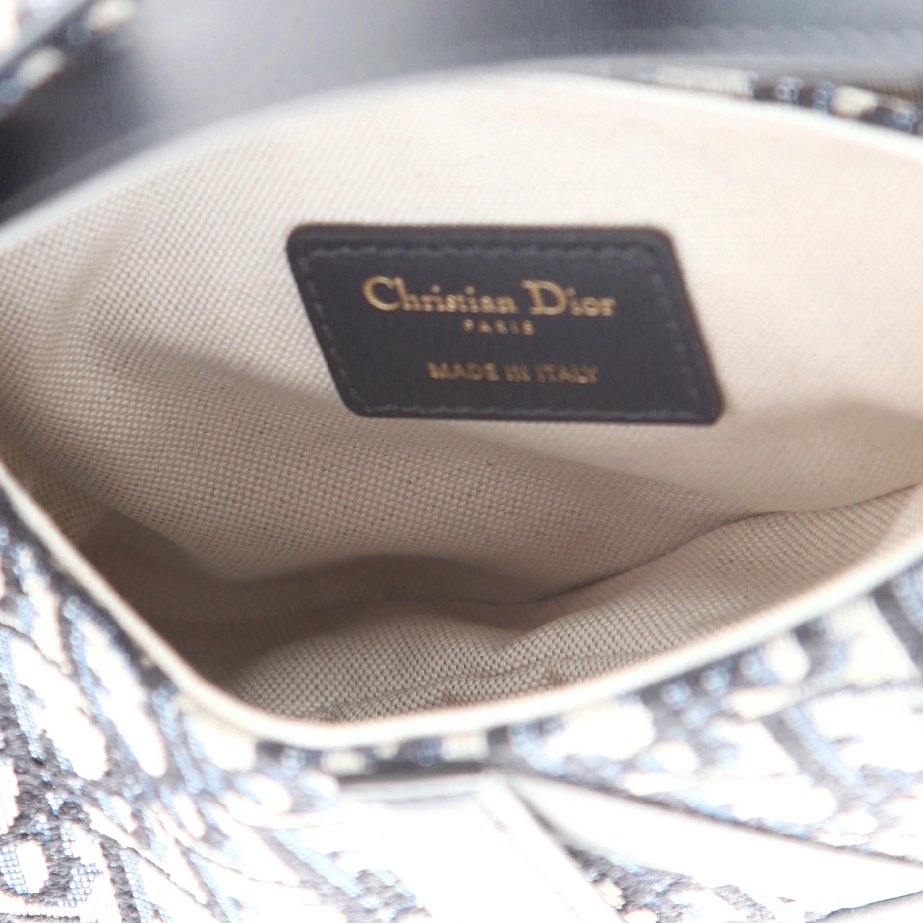 Christian Dior Black Oblique Canvas Mini Saddle Handbag


68037MSC