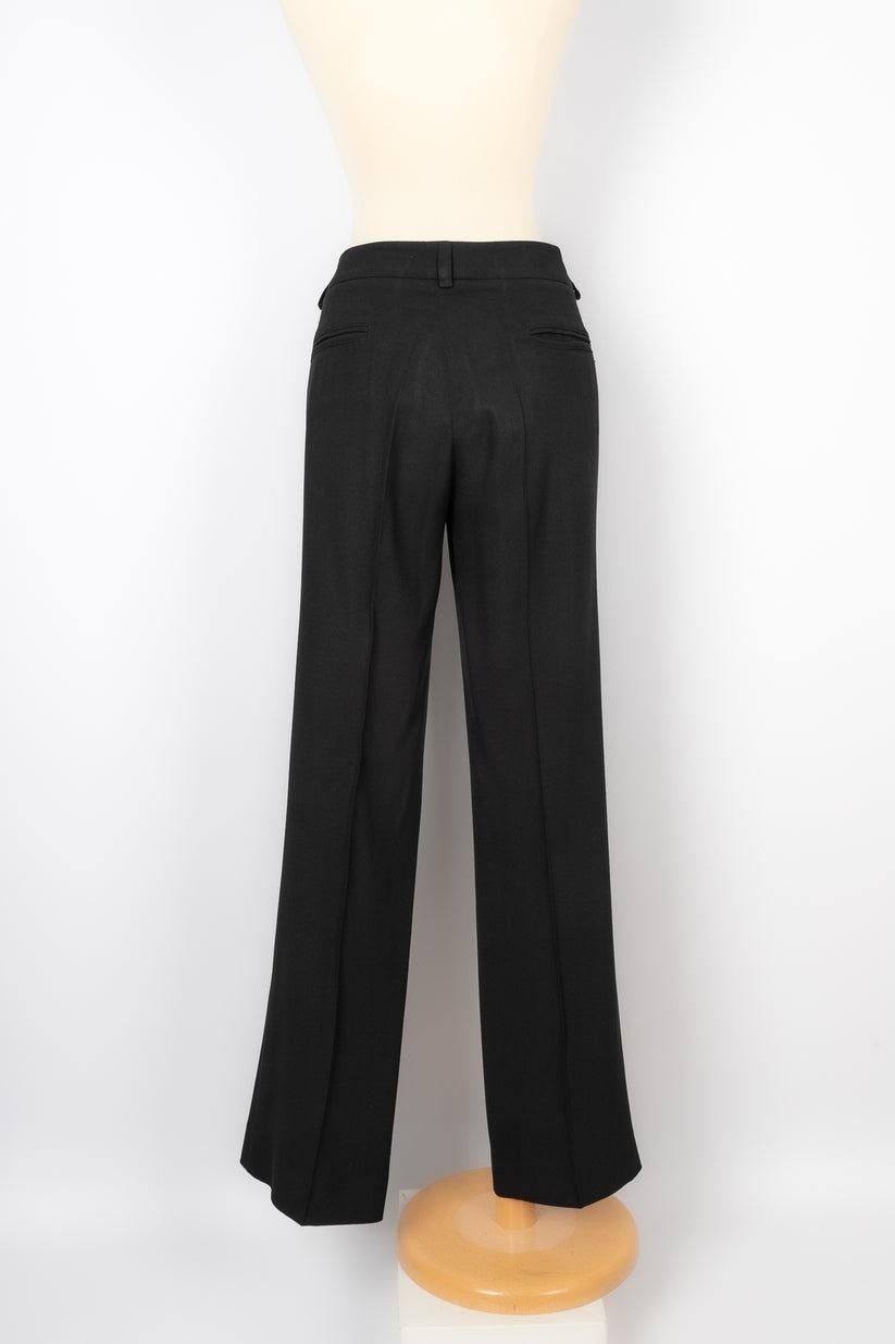 Christian Dior Black Pants In Excellent Condition For Sale In SAINT-OUEN-SUR-SEINE, FR