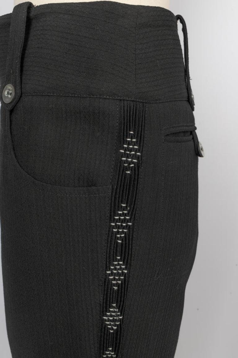 Pantalon noir Christian Dior en vente 1