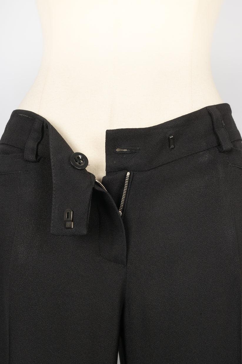 Pantalon noir Christian Dior en vente 2