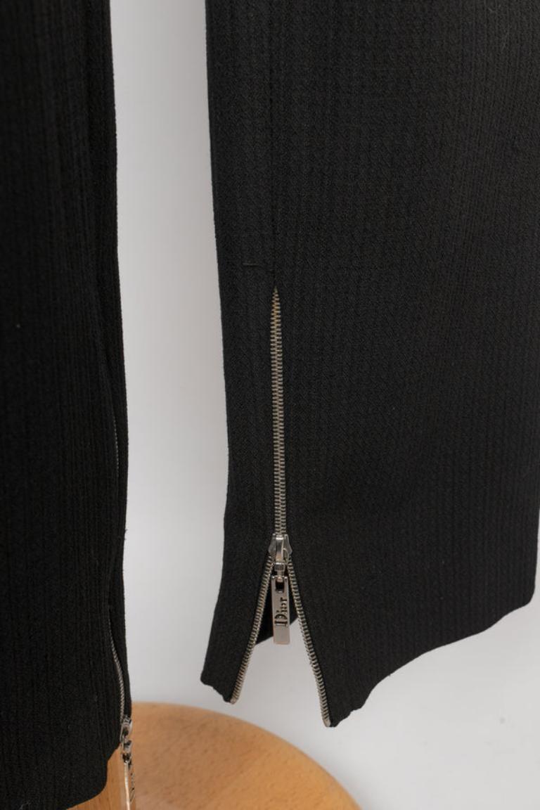 Pantalon noir Christian Dior en vente 3