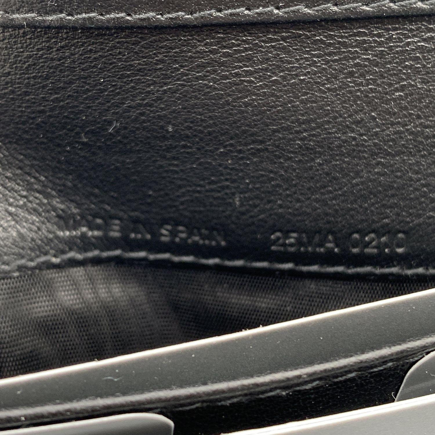 Christian Dior Black Patent Leather Clutch Pochette Lady Dior Bag 1