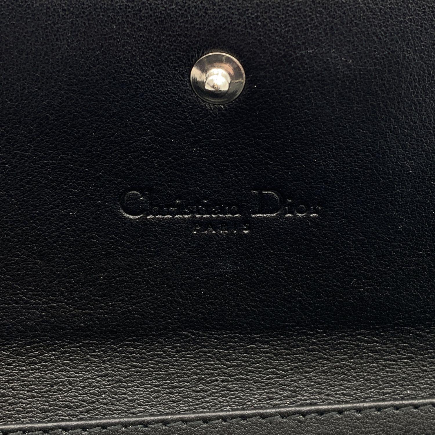 Christian Dior Black Patent Leather Clutch Pochette Lady Dior Bag 3