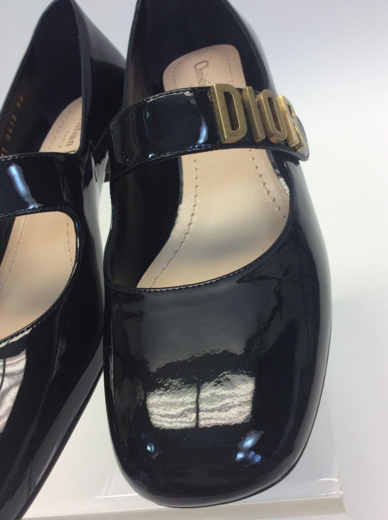 Christian Dior Black Patent Leather Loafers NIB For Sale at 1stDibs
