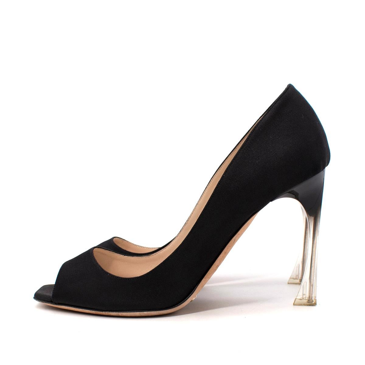 dior heels black