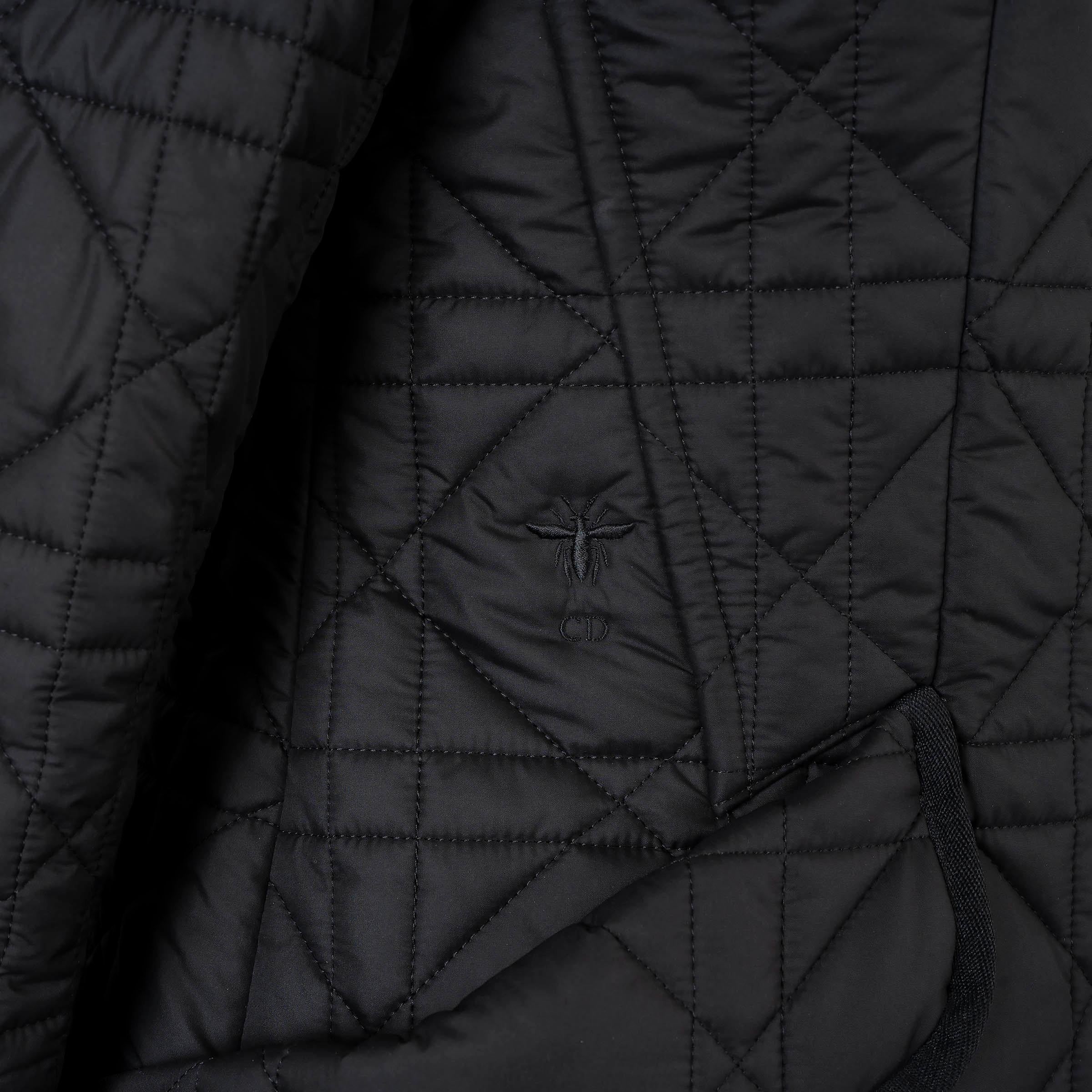 CHRISTIAN DIOR Schwarzes Polyester 30 MONTAIGNE MACROCANNAGE BAR  Jacke 40 S 3