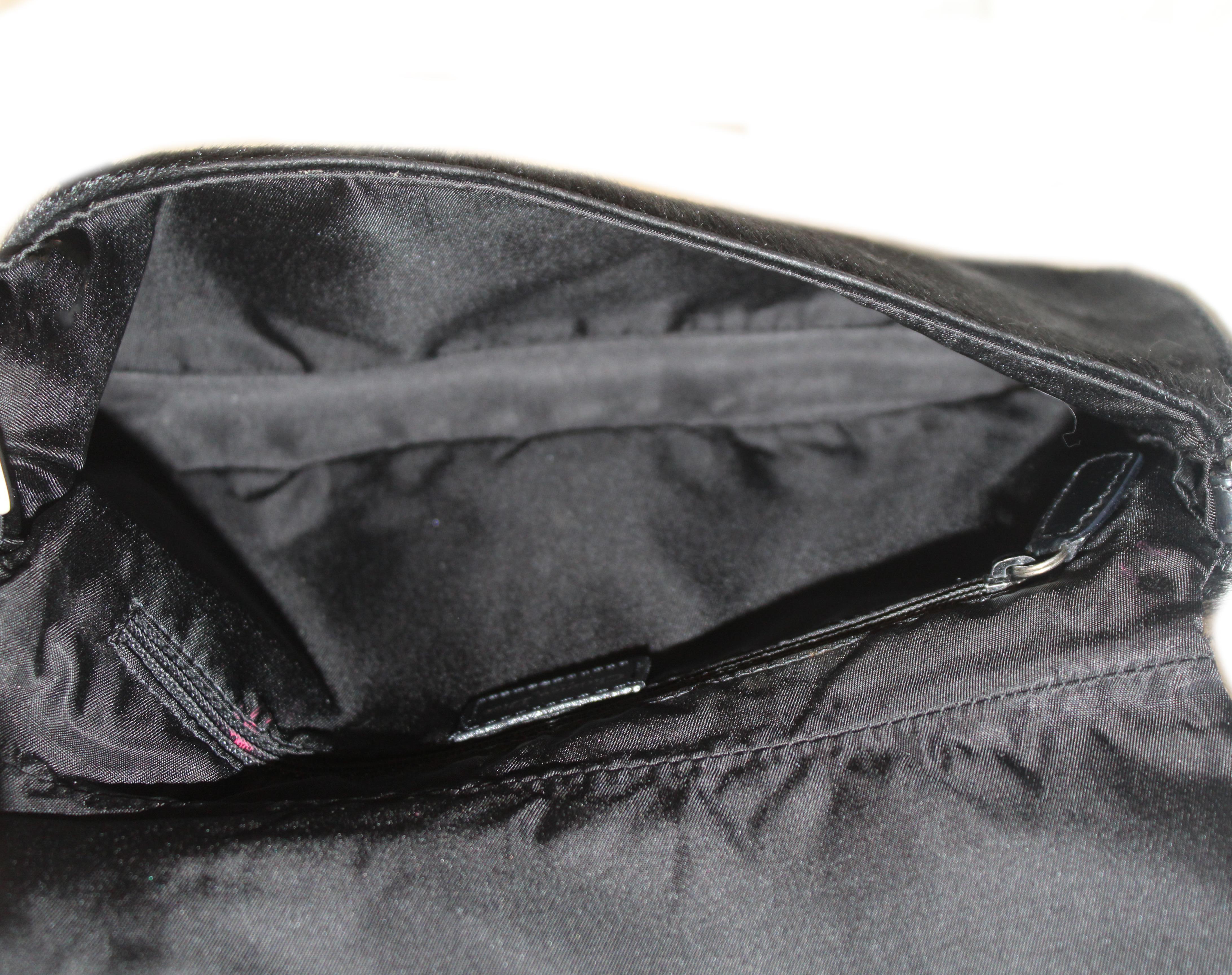 Women's Christian Dior Black Pony Hair Malice Shoulder  Bag For Sale