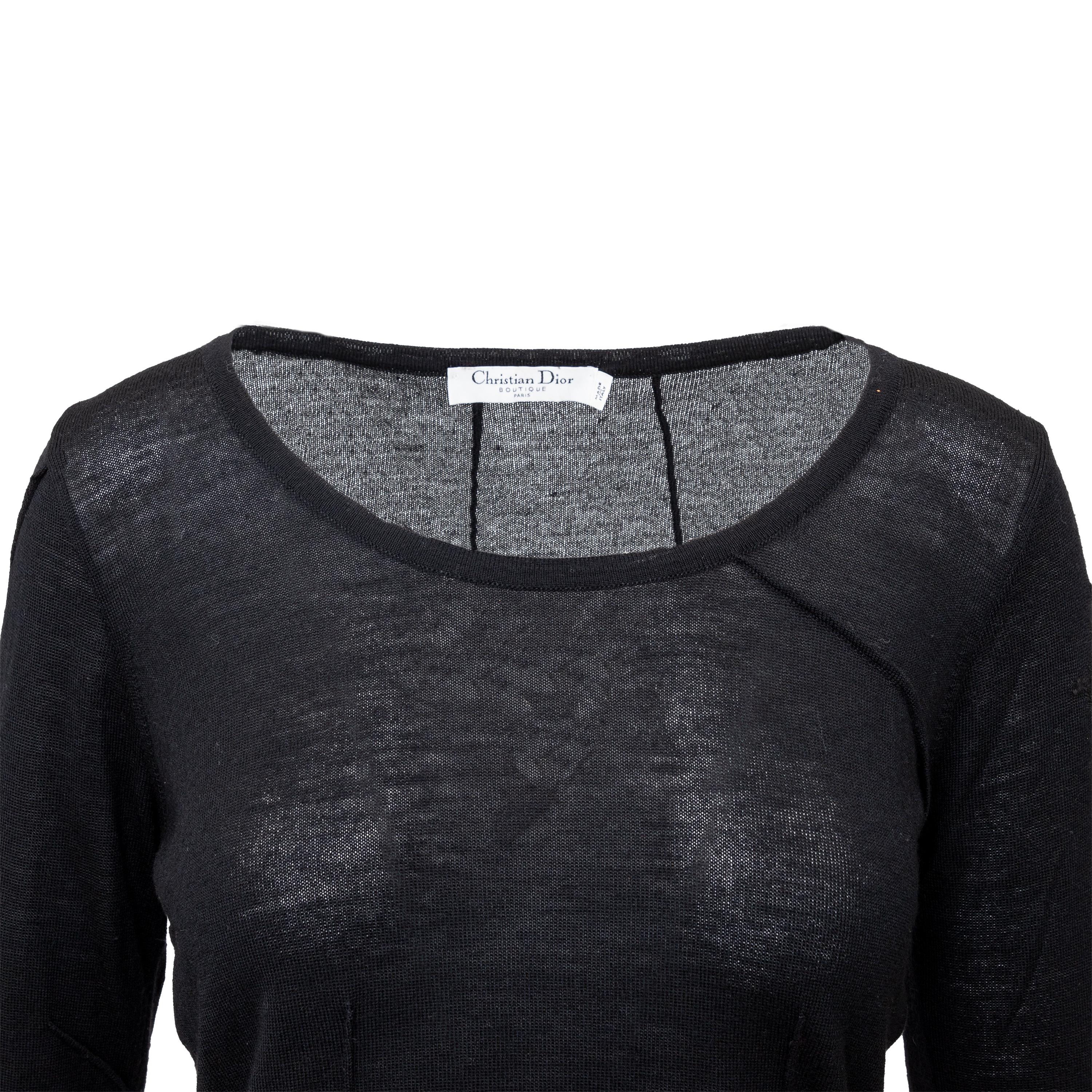 Christian Dior Black Pullover - '00s In Excellent Condition For Sale In Milano, IT