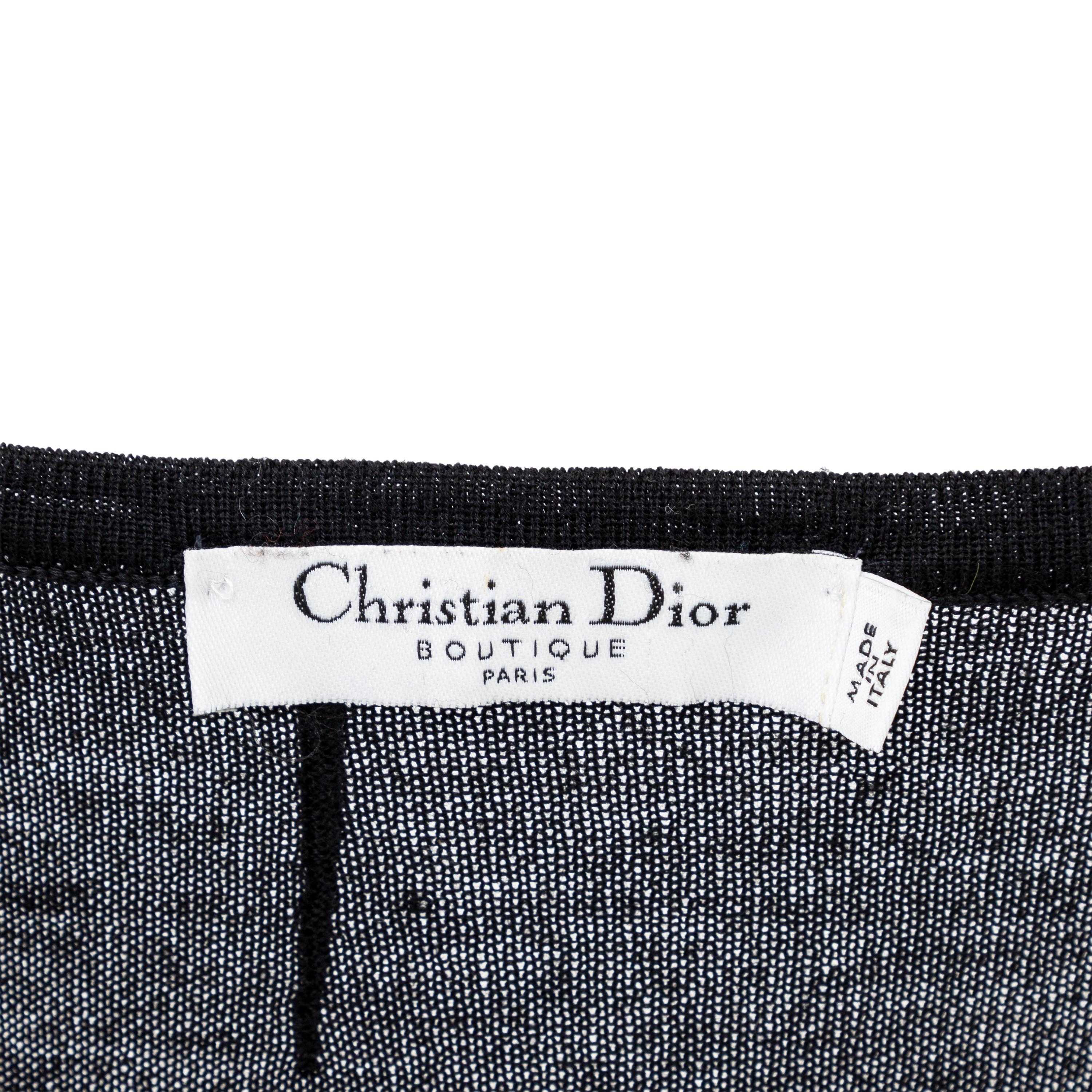 Women's Christian Dior Black Pullover - '00s For Sale