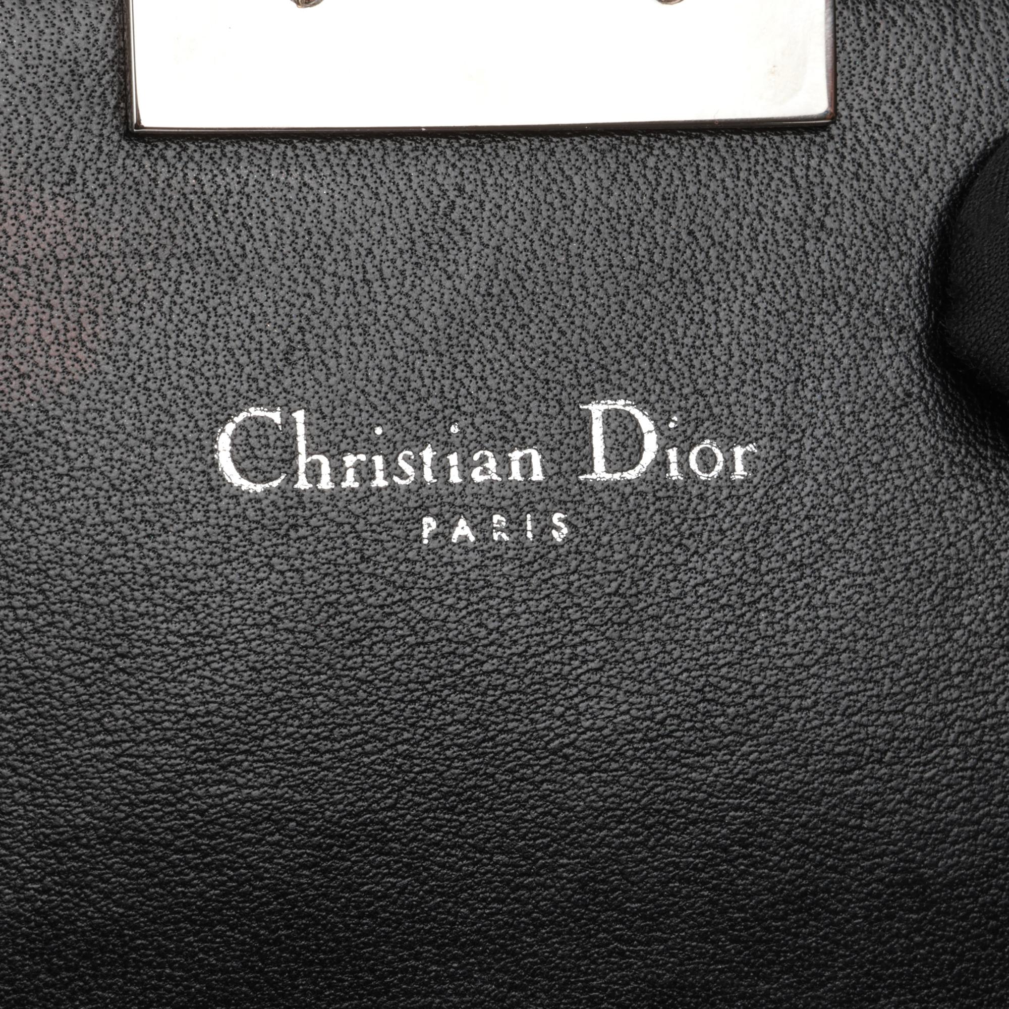 CHRISTIAN DIOR Black Quilted Lambskin Miss Dior Flap Bag 4