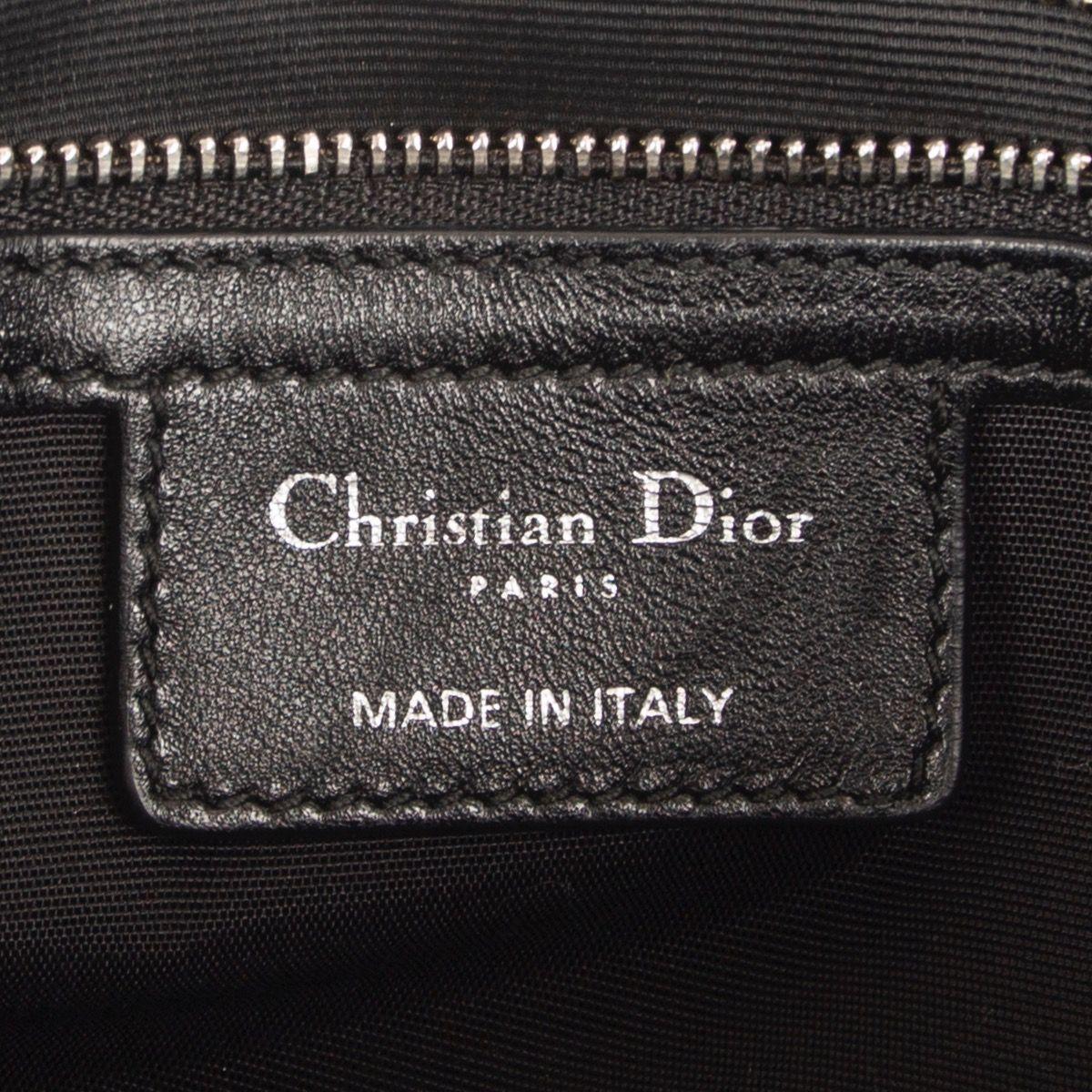 CHRISTIAN DIOR black quilted leather CANNAGE Soft Tote Shoulder Bag at ...