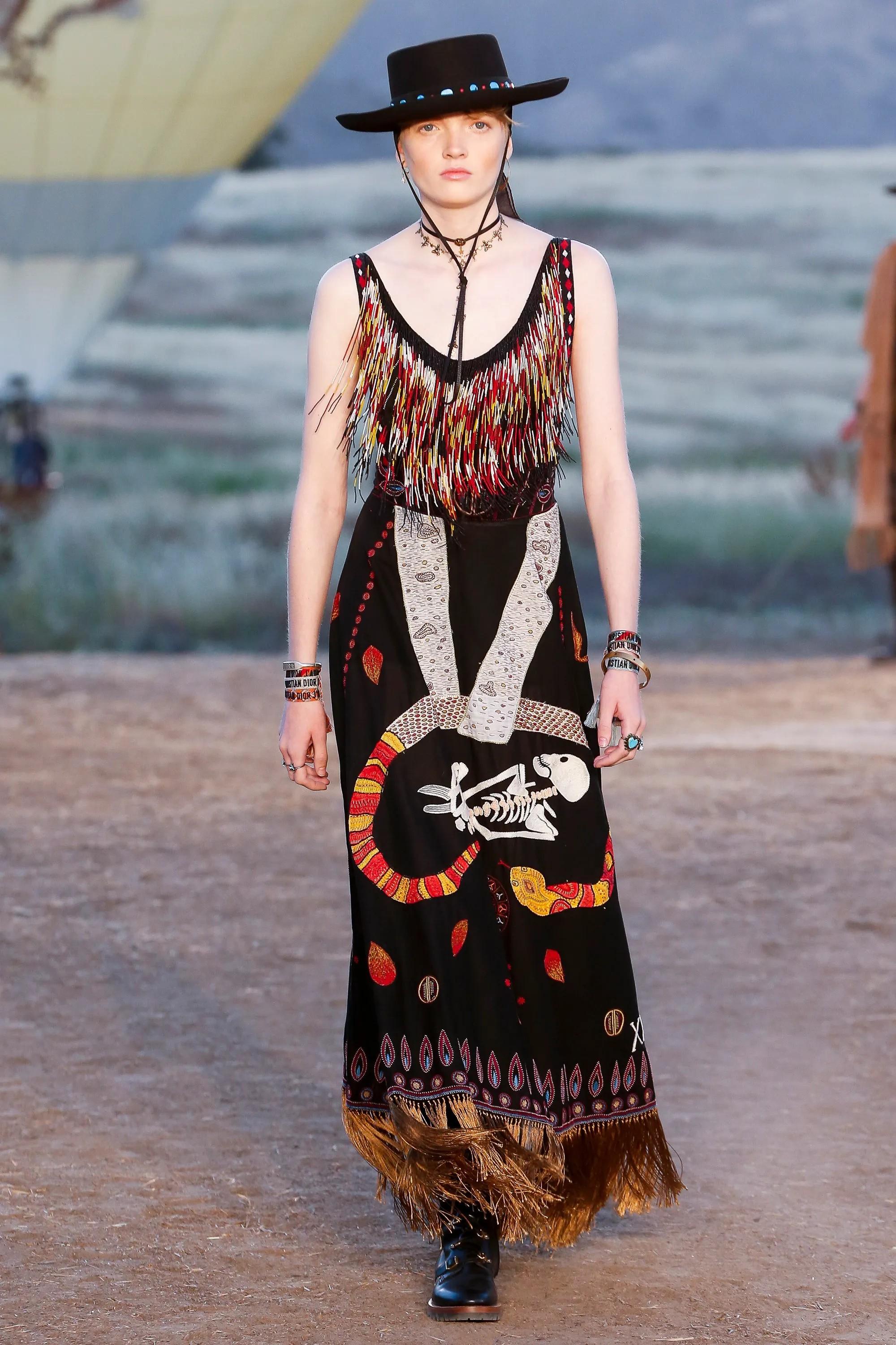 Christian Dior in feltro di coniglio nero 2018 WILD EMBELLISHED COWBOY Hat 57 in vendita 3