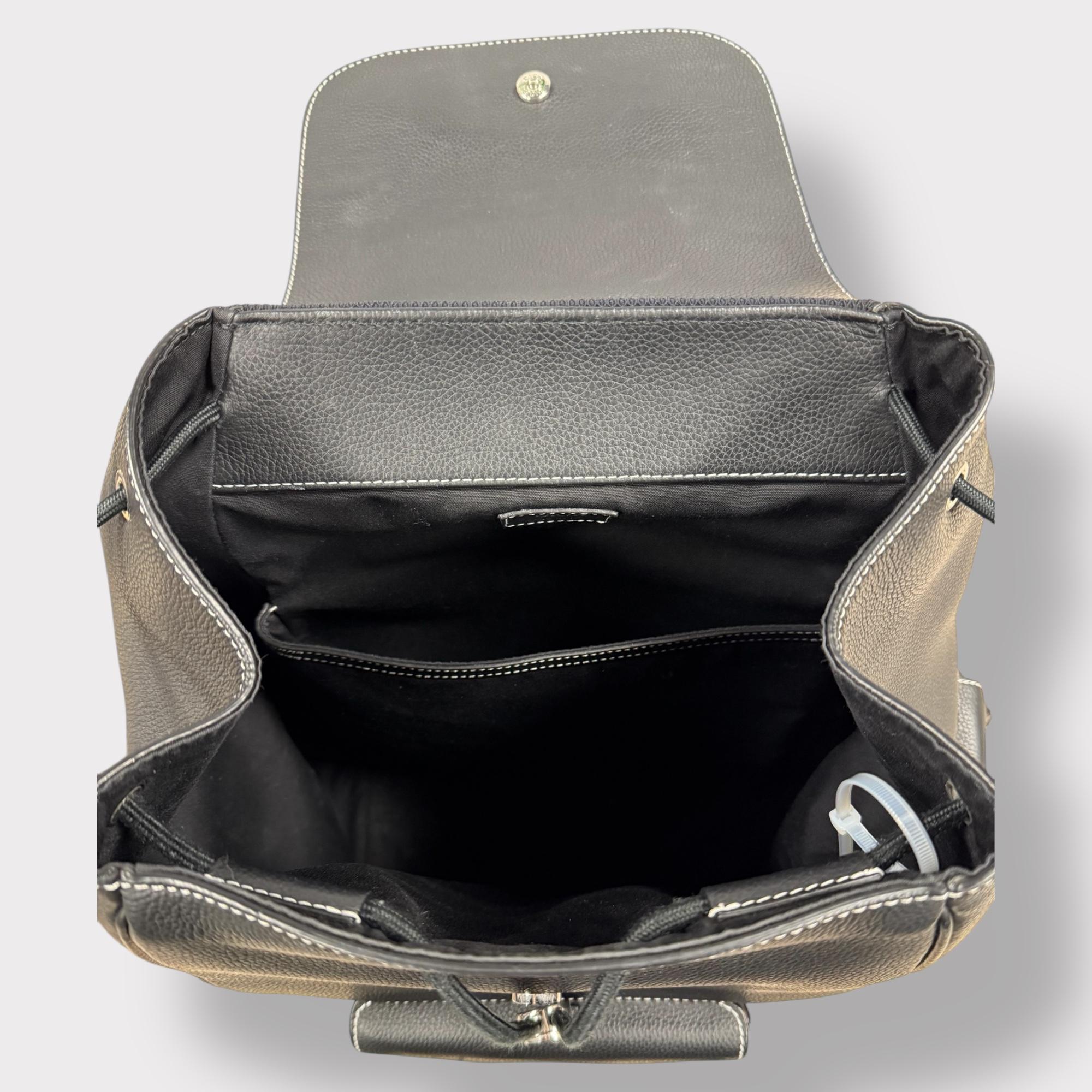Men's CHRISTIAN DIOR BLACK SADDLE BACKPACK MEN PRE OWNED KIM JONES COLLECTION 2022 vau For Sale