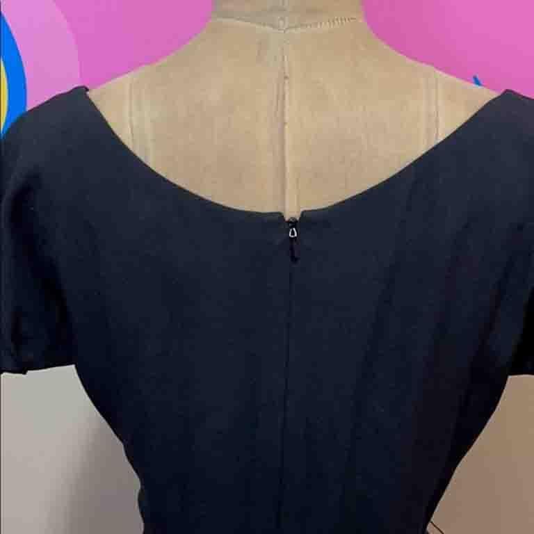 Christian Dior Black Sheath Dress For Sale 2