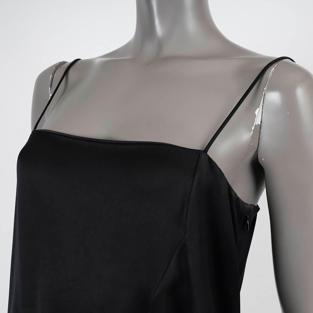 CHRISTIAN DIOR black silk CAMISOLE TANK TOP Shirt 38 S For Sale 2