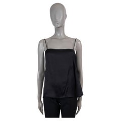 CHRISTIAN DIOR Chemise CAMISOLE TANK en soie noire 38 S